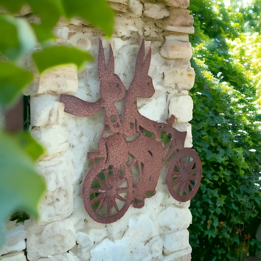 Hares on Bicycle